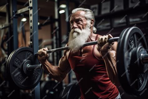 Una persona mayor sonriendo mientras levanta pesas ligeras en un gimnasio.
