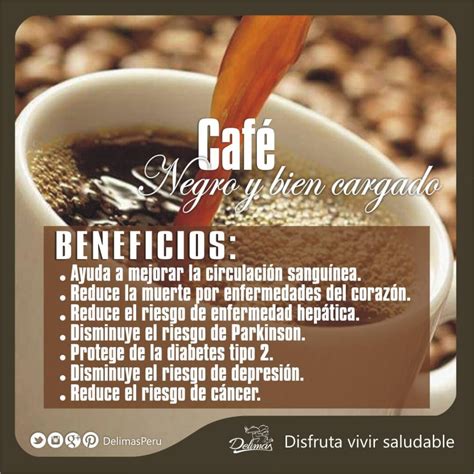 infografía mostrando los beneficios del café para la salud