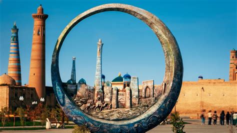 Панорама Ичан-Калы с минаретами и стенами