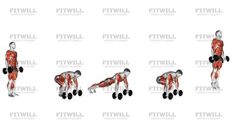 Ilustración de una persona realizando un burpee con mancuernas