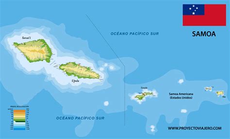 Mapa del Pacífico Sur resaltando Samoa Americana y otras islas con altas tasas de obesidad