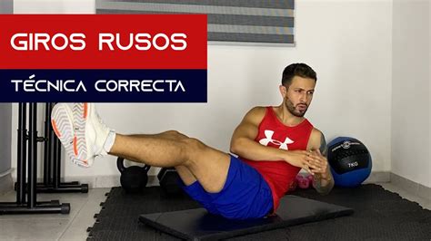 Ilustración mostrando la técnica correcta de los giros rusos con y sin peso