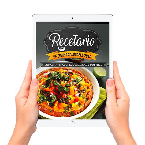 Ilustración de un recetario digital en la aplicación MyRealFood, con diferentes categorías de recetas.
