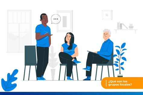 ilustración que represente la diversidad de métodos cualitativos utilizados: grupos de discusión, grupos focales, entrevistas