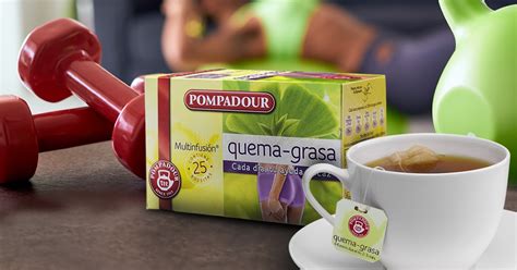 Ilustración que muestra el proceso de quema de grasa con té verde