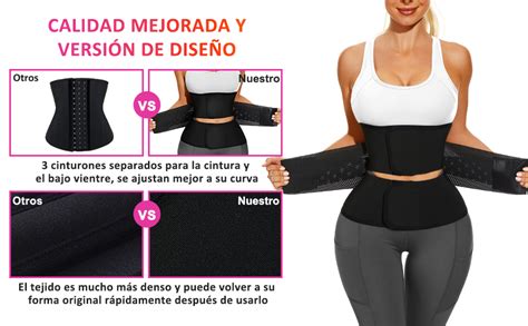 Infografía con las medidas clave para elegir una faja reductora: cintura y caderas.