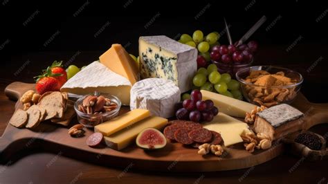 Fotografía de una tabla de quesos con nueces y otros frutos secos.