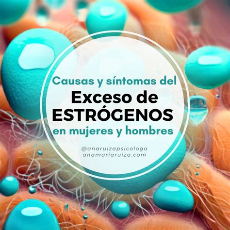 ilustración de los síntomas de dominancia de estrógenos en mujeres y hombres