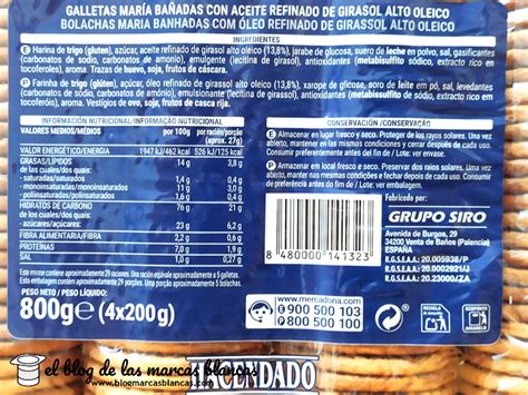 infografía detallando los ingredientes comunes en las galletas María y sus funciones, con énfasis en los aditivos (E-numbers) y el azúcar.