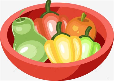 Ilustración de un tazón de queso batido con frutas y un plato de hummus con vegetales.