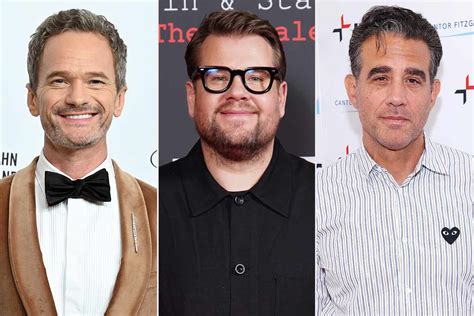 James Corden y Neil Patrick Harris posando juntos, simbolizando su colaboración en Broadway