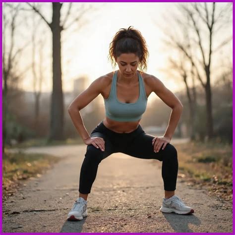 Mujer haciendo sentadillas