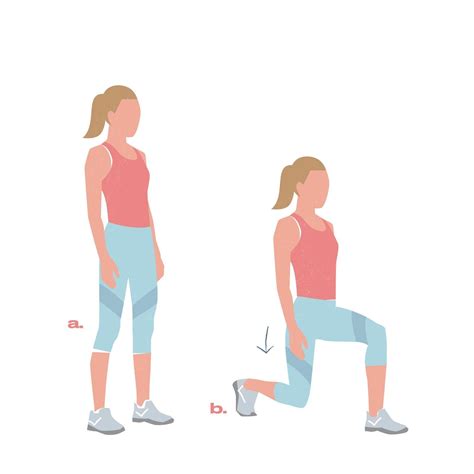 Mujer realizando zancadas