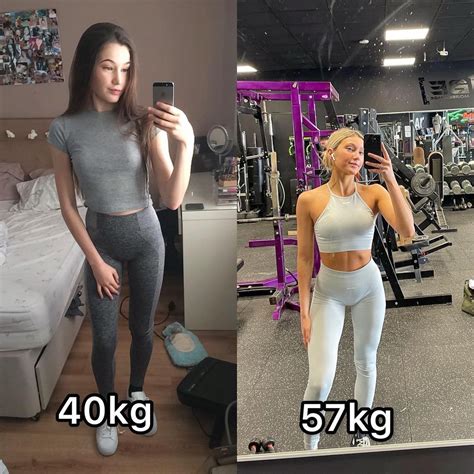 Collage de fotos de antes y después de mujeres que han alcanzado un cuerpo fitness a través del entrenamiento y la nutrición.