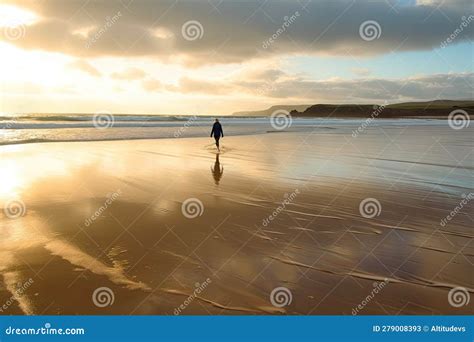 persona dando un paseo tranquilo por la noche