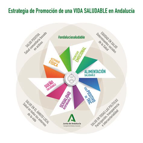 Infografía: Estructura de la Estrategia de Promoción de una Vida Saludable en Andalucía