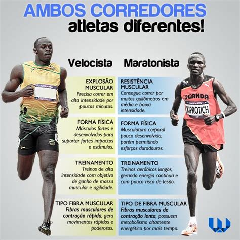 Comparativa visual entre un maratonista y un velocista para ilustrar la diferencia en composición corporal y su impacto en la carrera