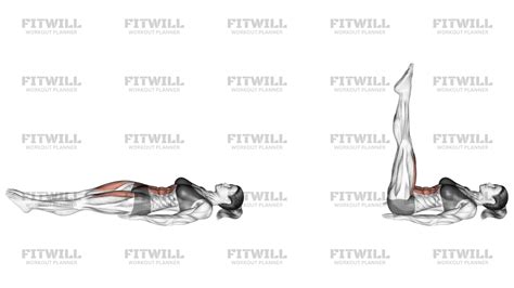 Ilustración mostrando la técnica correcta para la elevación de piernas y el cruce de piernas.