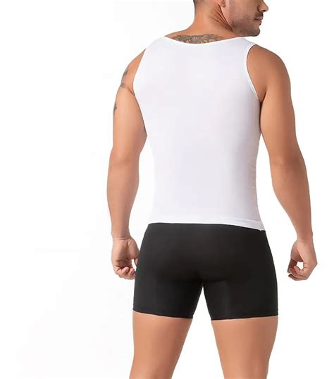 Ilustración de diferentes tipos de fajas masculinas (chaleco, camiseta, cinturón)