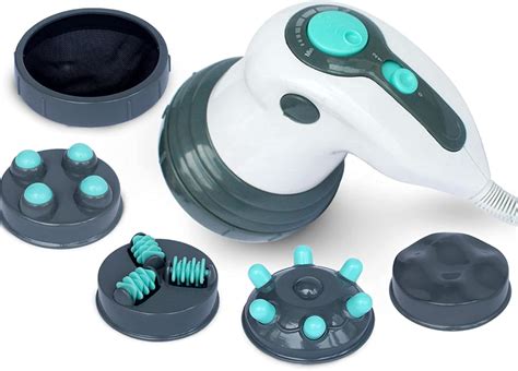 Infografía mostrando los beneficios del masajeador anticelulítico en la piel y circulación.