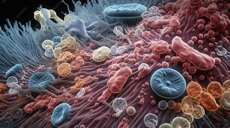 Micrografía electrónica de bacterias rojas del azufre mostrando gránulos de azufre intracelular.