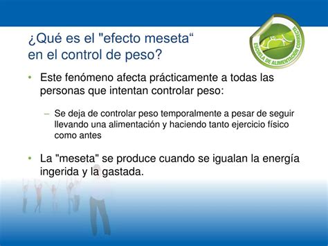 gráfico que ilustra el efecto meseta en la pérdida de peso
