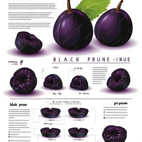 Infografía comparativa de calorías de diferentes frutas, destacando la ciruela negra