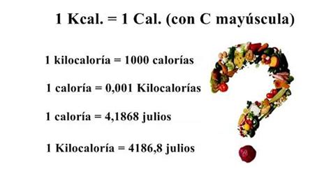 Una ilustración que muestra la diferencia entre una caloría pequeña y una kilocaloría, quizás con la analogía de calentar agua.
