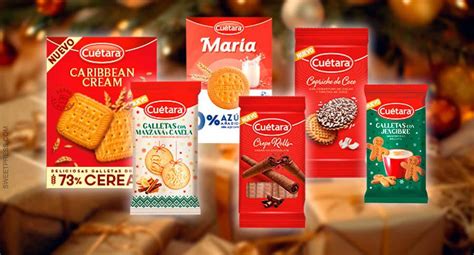 infografía detallando los ingredientes principales de las galletas Cuétara con iconos representativos para cada componente (trigo, azúcar, aceite de palma, cacao, leche, cebada)