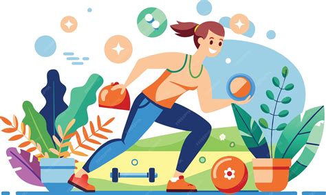 Ilustración de Sissi realizando ejercicio físico intenso