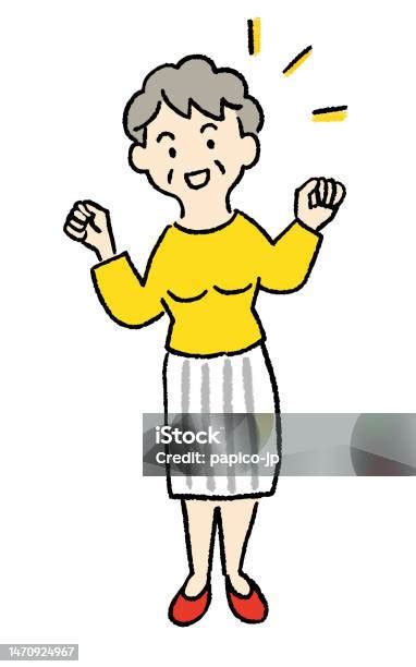 Ilustración de una persona mayor activa y saludable