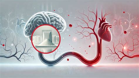 Ilustración del cerebro con flujo sanguíneo mejorado por el consumo de flavonoides