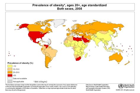 Gráfico comparativo de la prevalencia de obesidad en adultos y niños entre hombres y mujeres a nivel mundial.