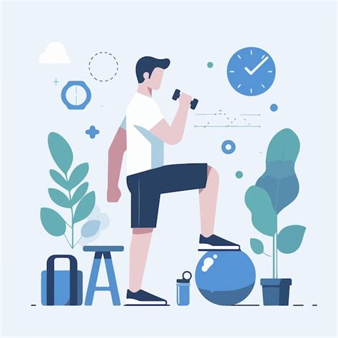 Imagen de una persona haciendo ejercicio con un bol de queso fresco y frutas.