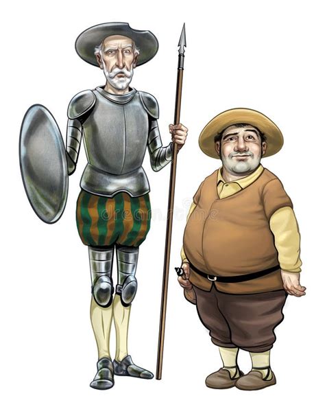 Ilustración de la relación entre Don Quijote y Sancho Panza