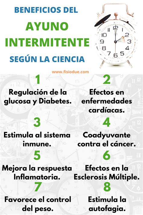 Ilustración explicando el concepto de ayuno intermitente y sus beneficios