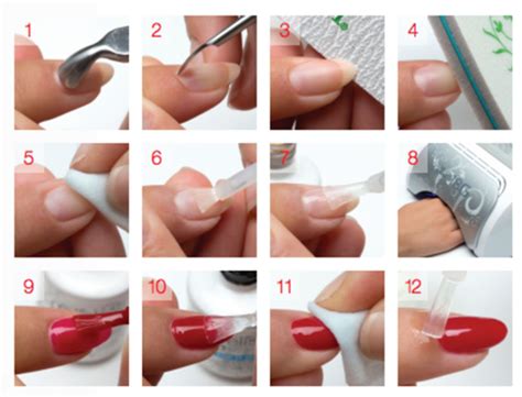 Infografía mostrando los pasos de aplicación del gel en casa y en cabina.