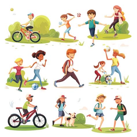 collage de diferentes tipos de ejercicio físico