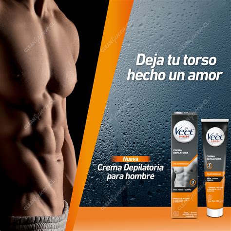 Imagen de varios productos de crema depilatoria Veet Men y Body Natur, mostrando diferentes formatos y aplicaciones.