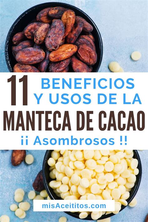 Infografía sobre los beneficios de la manteca de cacao