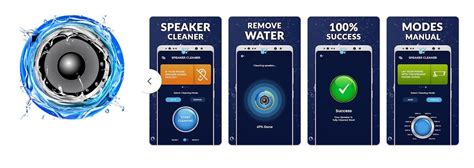 Ilustración mostrando diferentes métodos para limpiar el altavoz de un smartphone.