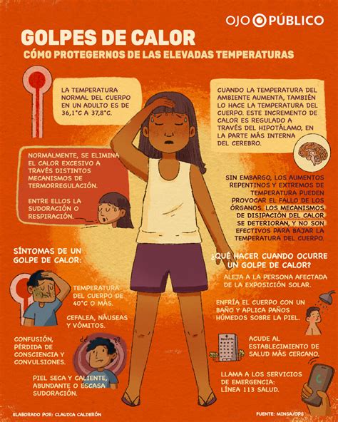 Infografía sobre prevención de golpes de calor en niños