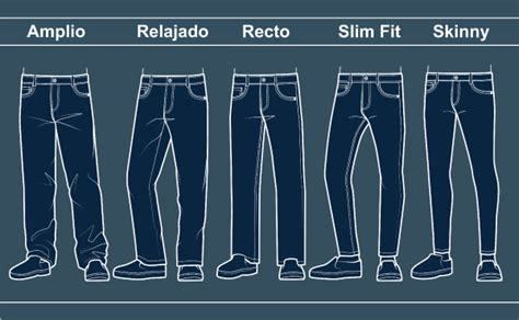 Ilustración mostrando la diferencia entre corte skinny y slim fit