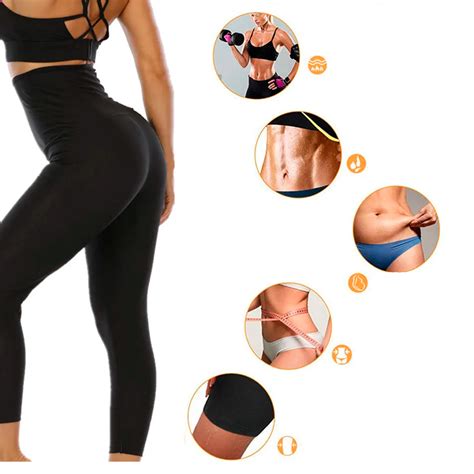 Diseño de mallas deportivas con efecto sauna, mostrando su ajuste y posible material.