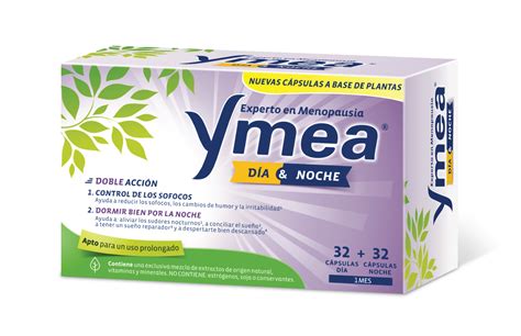 Ilustración que muestra los beneficios de Ymea Menopausia Vientre Plano, incluyendo control de sofocos y reducción de hinchazón.