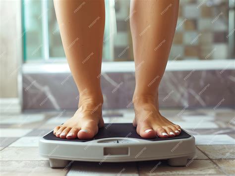 Ilustración de una persona pesándose semanalmente en un entorno controlado.