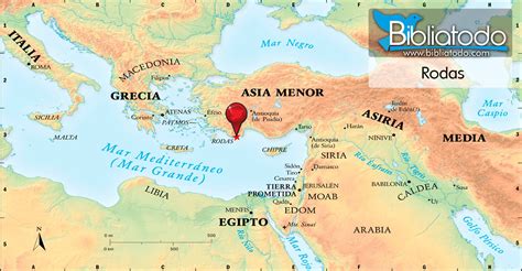 Mapa de Rodas con la ubicación de Ialisos y puntos de interés cercanos