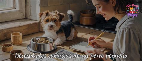 Infografía comparativa de las necesidades calóricas de un Yorkshire Terrier en diferentes etapas de la vida.