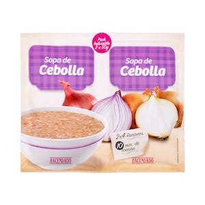 paquete de sobres de sopa de cebolla dietética