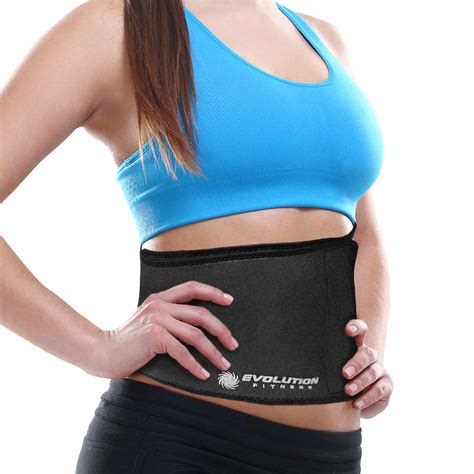 Foto de la faja de neopreno Mueller en color negro.